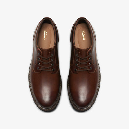 Clarks Latest / Batcombe Tie Dark Tan Leather