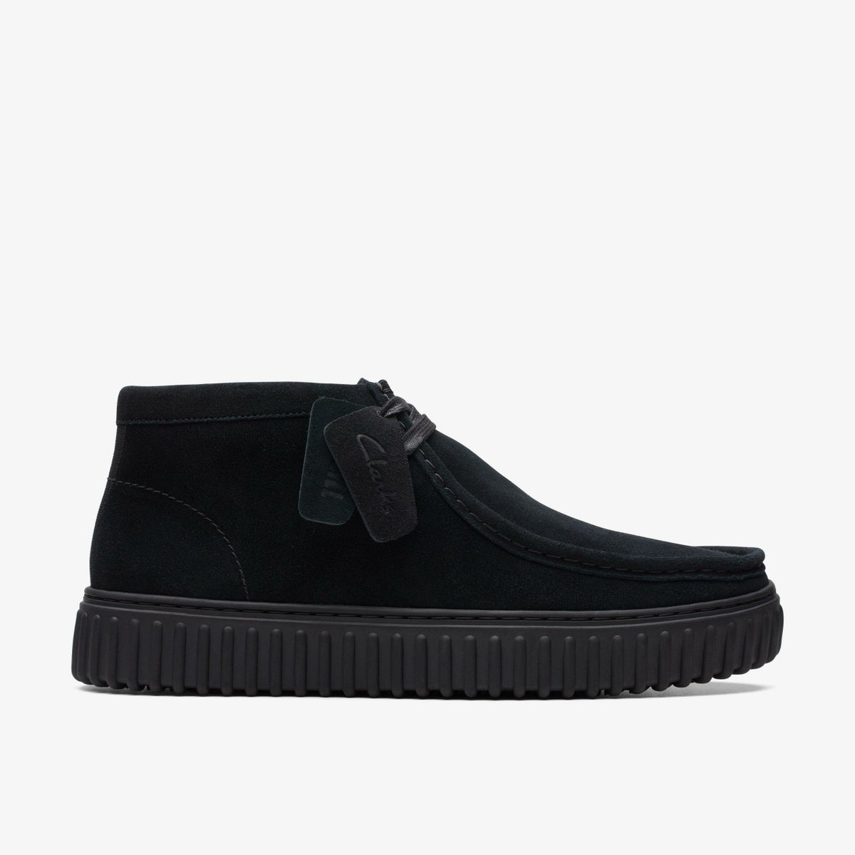 Clarks Latest / Torhill Hi Black Suede