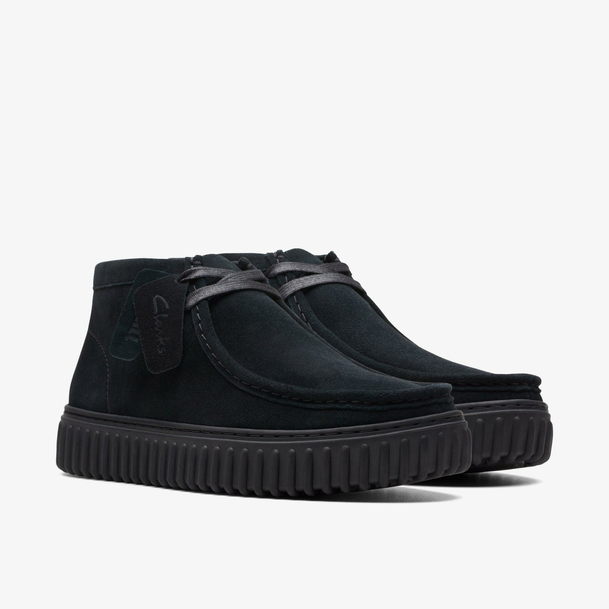 Clarks Latest / Torhill Hi Black Suede