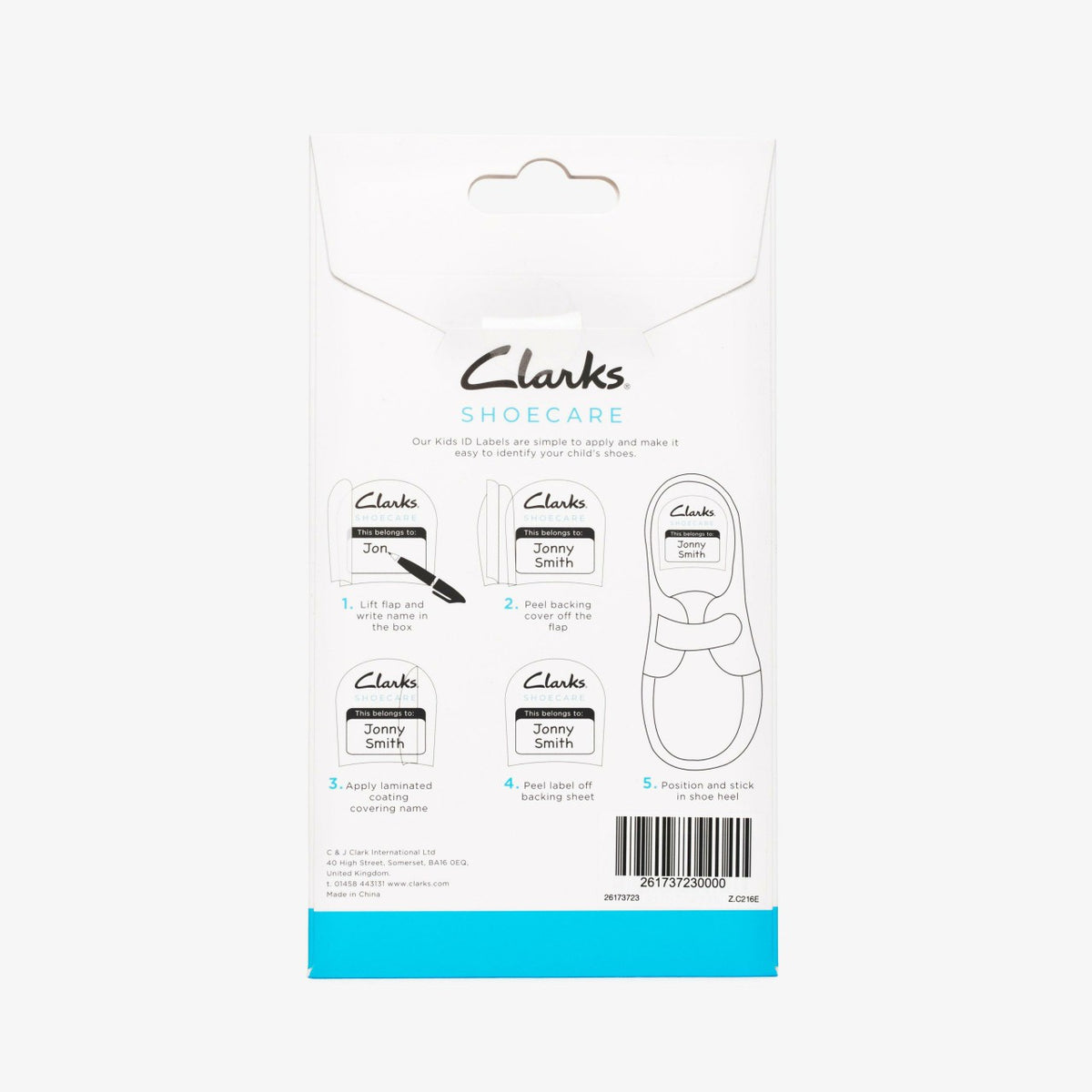 Clarks Quality / ID Labels N/A