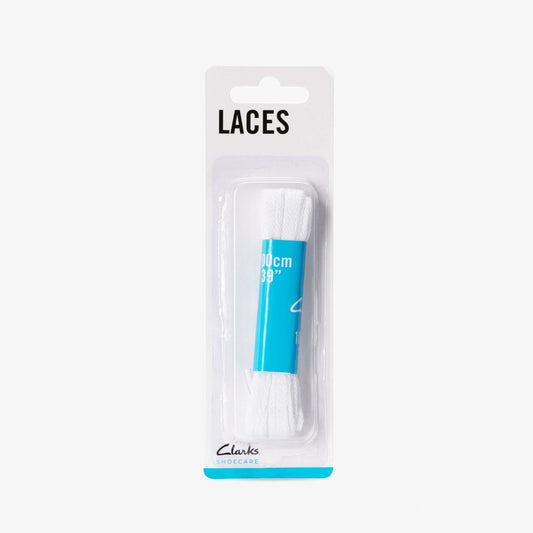 Clarks Recommended / 100cm Flat Lace White