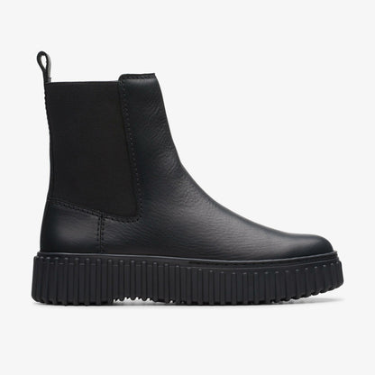 Clarks Best Price / Torhill Maple Ankle Boot Black Leather