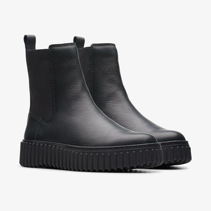 Clarks Best Price / Torhill Maple Ankle Boot Black Leather