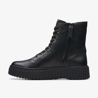 Clarks Signature / Torhill Rise Ankle Boot Black Leather