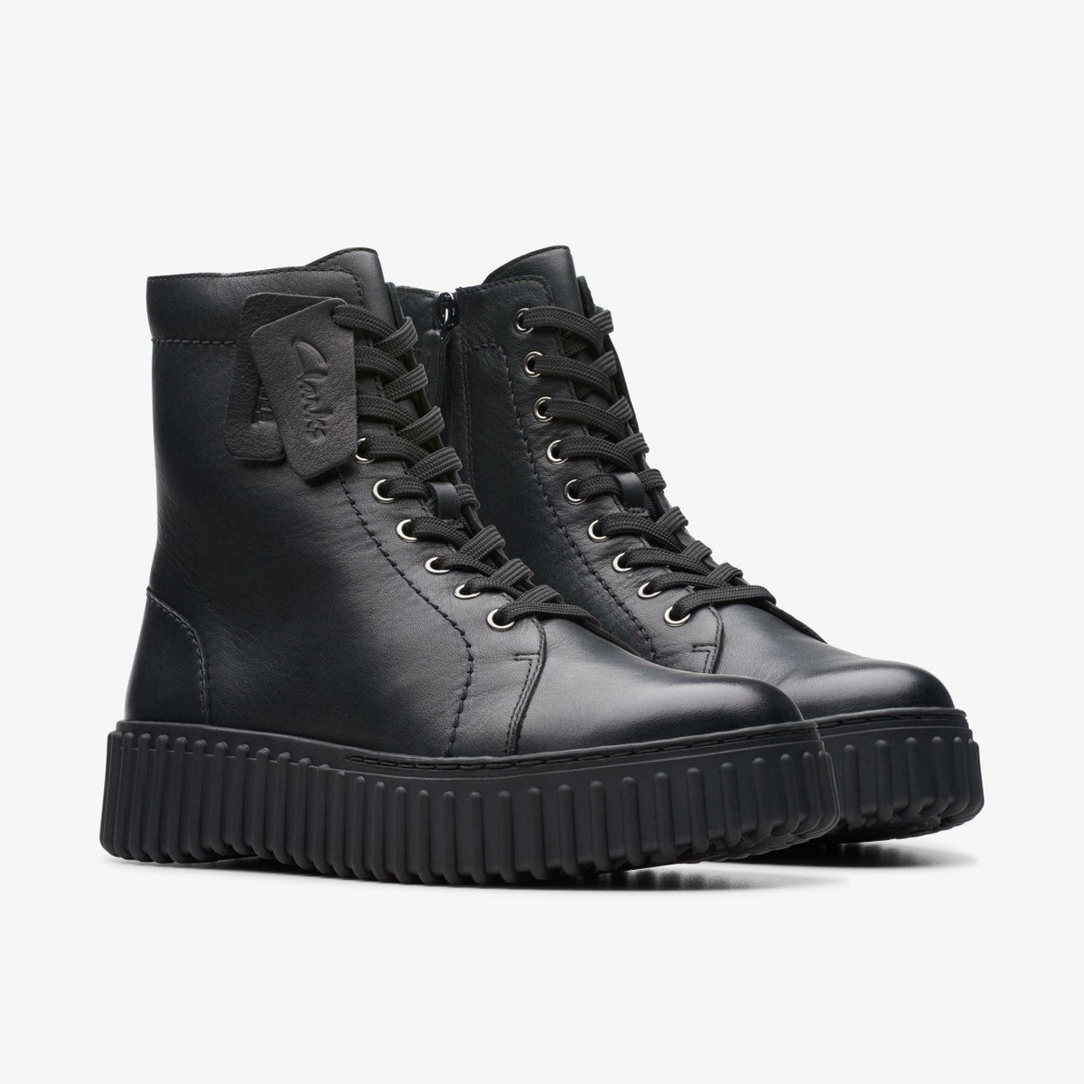 Clarks Signature / Torhill Rise Ankle Boot Black Leather