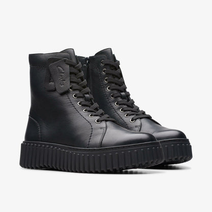 Clarks Signature / Torhill Rise Ankle Boot Black Leather