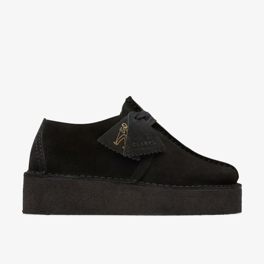 Clarks Latest / Trek Wedge Black Suede