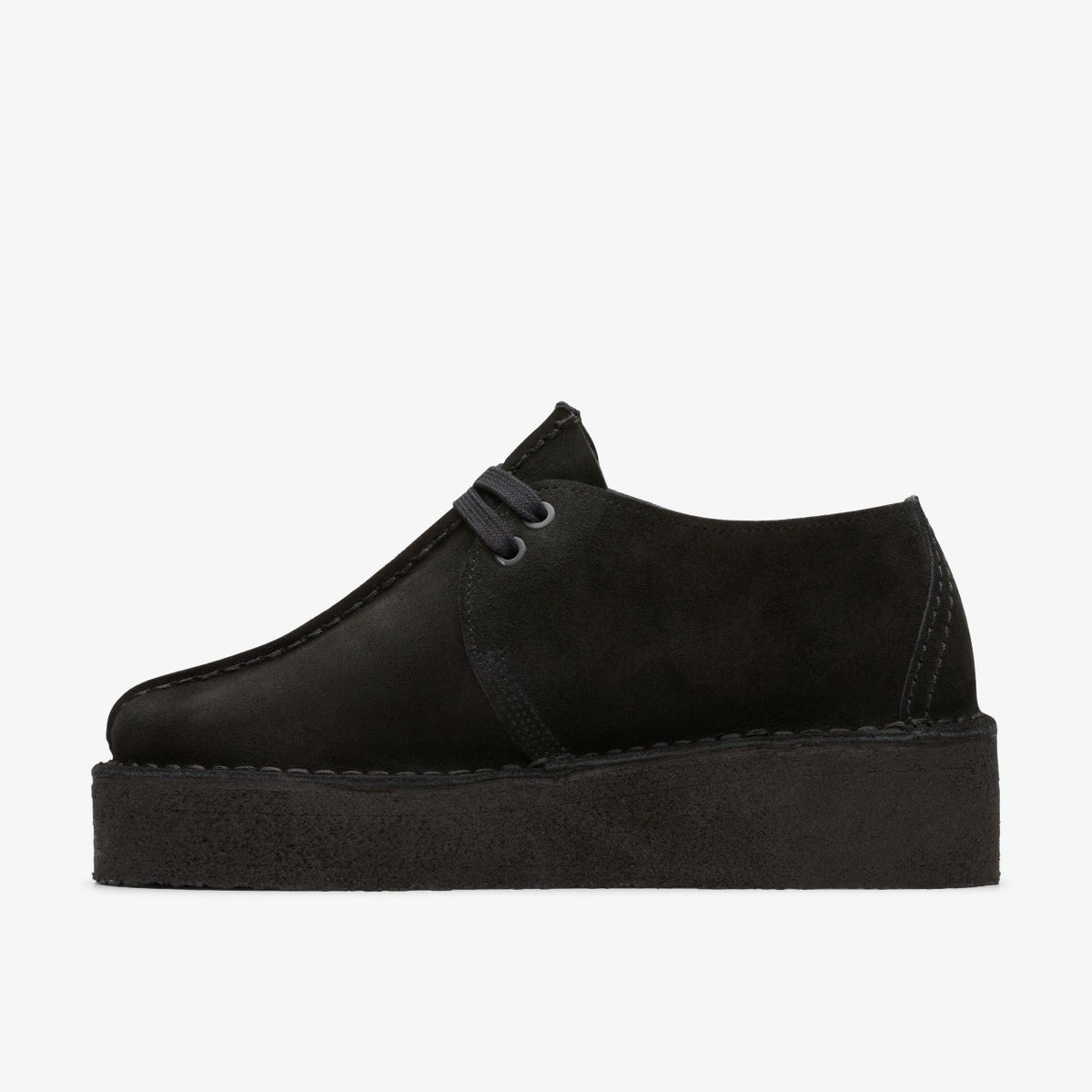 Clarks Latest / Trek Wedge Black Suede