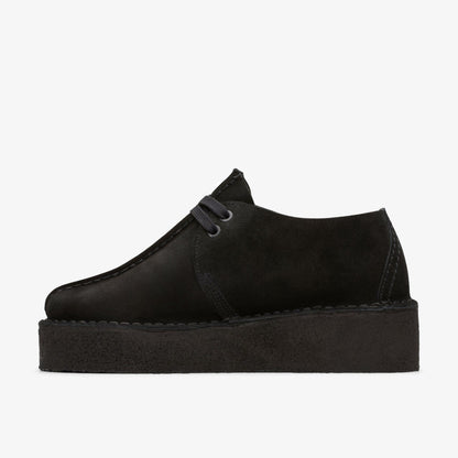 Clarks Latest / Trek Wedge Black Suede