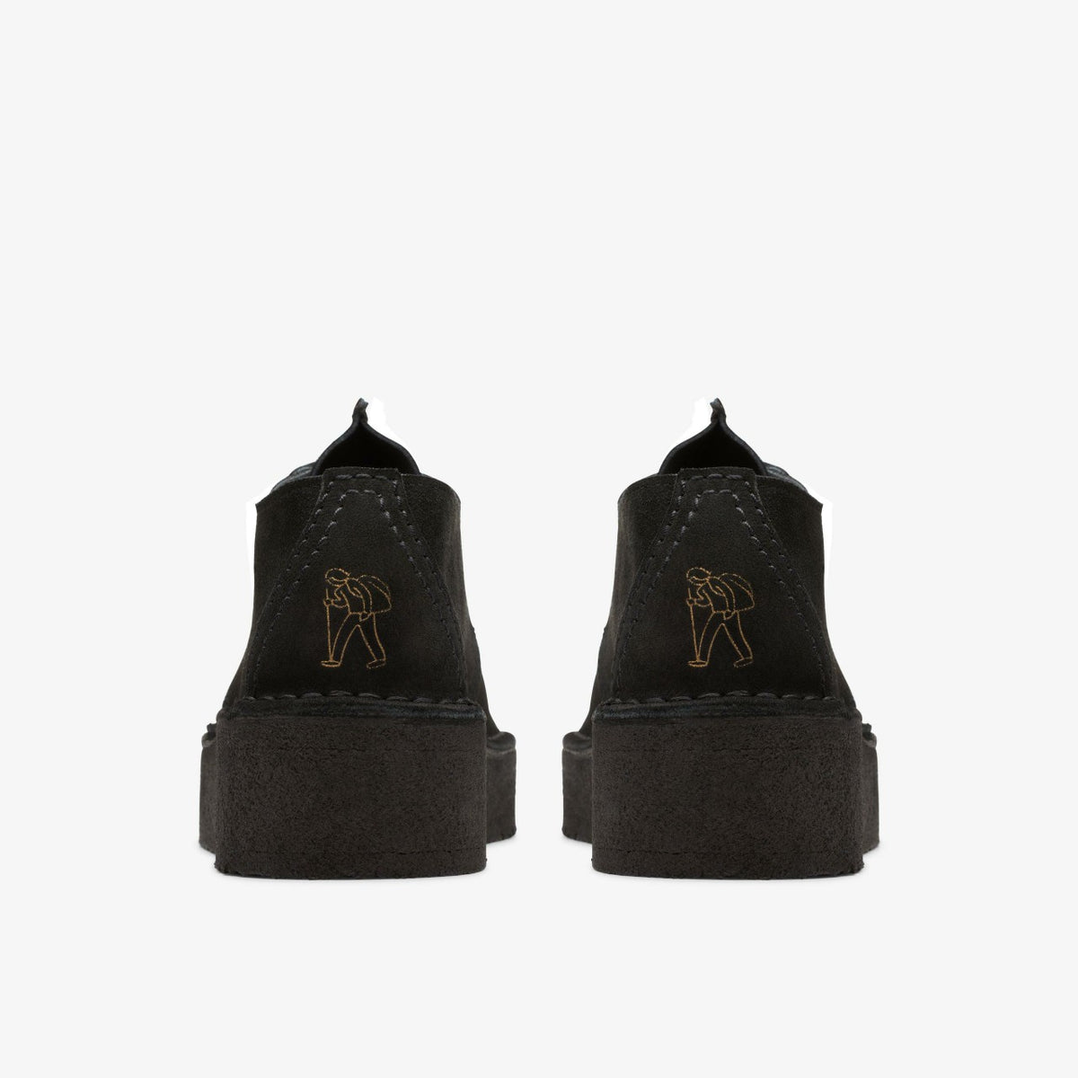 Clarks Latest / Trek Wedge Black Suede