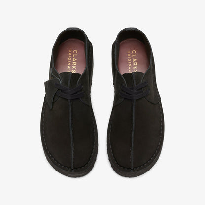 Clarks Latest / Trek Wedge Black Suede
