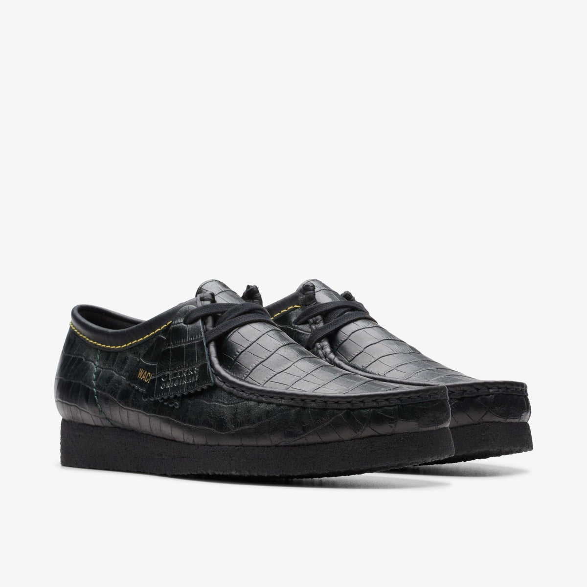 Clarks Signature / Wallabee Black Crocodile