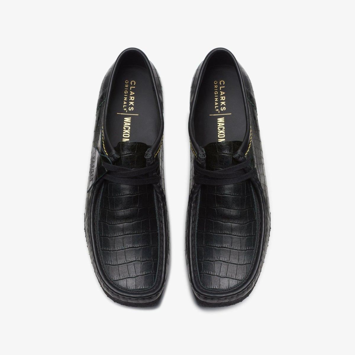 Clarks Signature / Wallabee Black Crocodile
