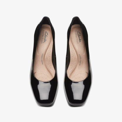 Clarks Latest / Kyndall Iris Black Patent