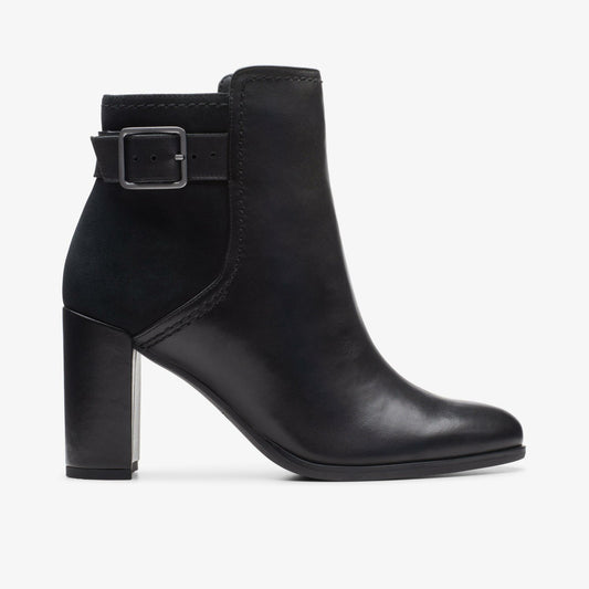 Clarks Discount / Freva 85 Buckle Black Leather