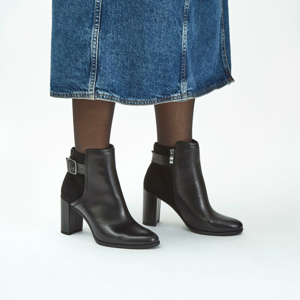 Clarks Discount / Freva 85 Buckle Black Leather