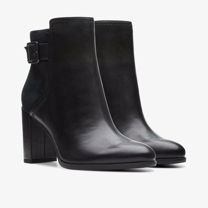 Clarks Discount / Freva 85 Buckle Black Leather