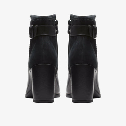 Clarks Discount / Freva 85 Buckle Black Leather