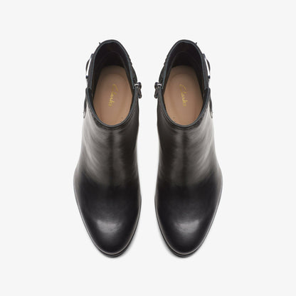 Clarks Discount / Freva 85 Buckle Black Leather
