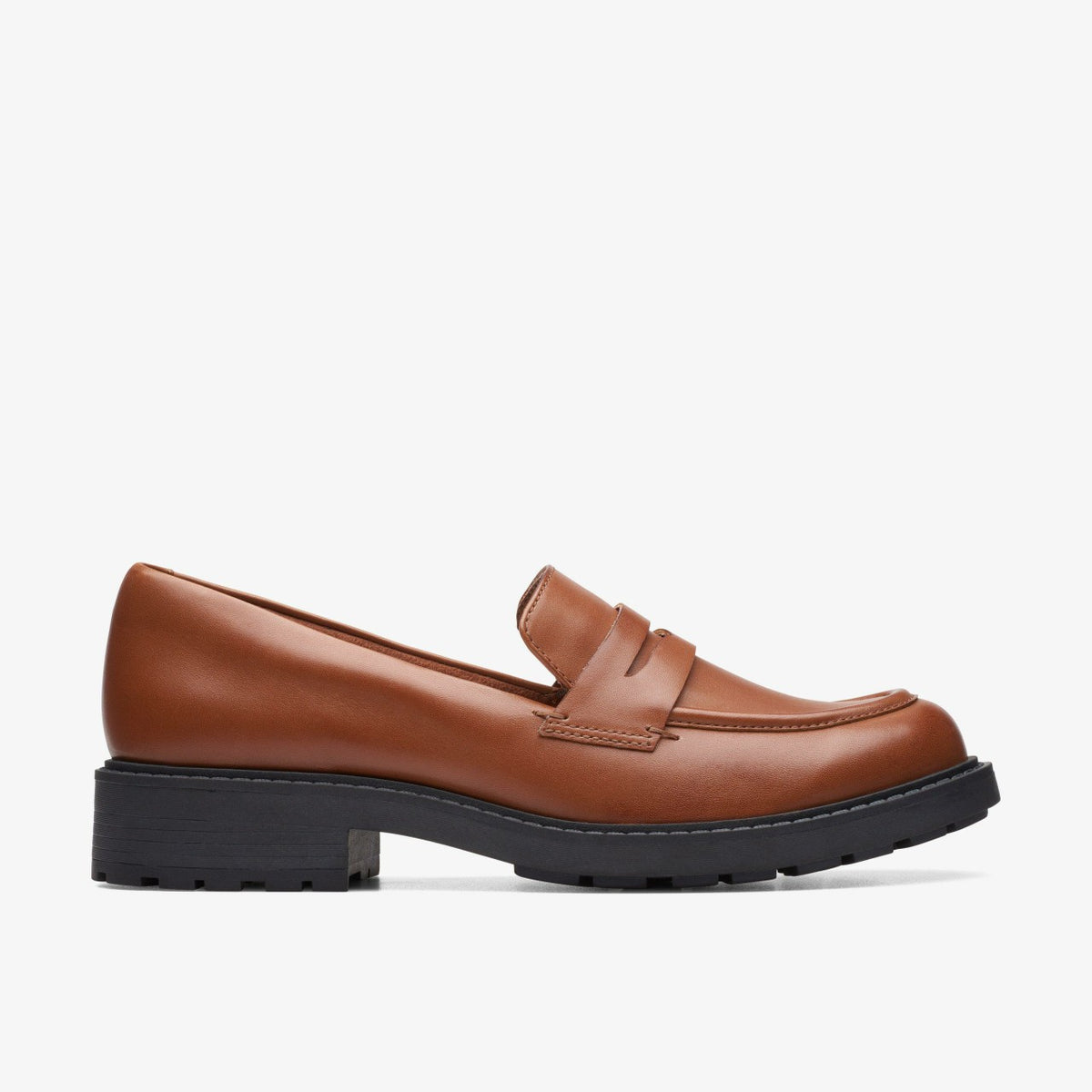 Clarks Customer Favorite / Orinoco 2 Penny Loafer Dark Tan Leather