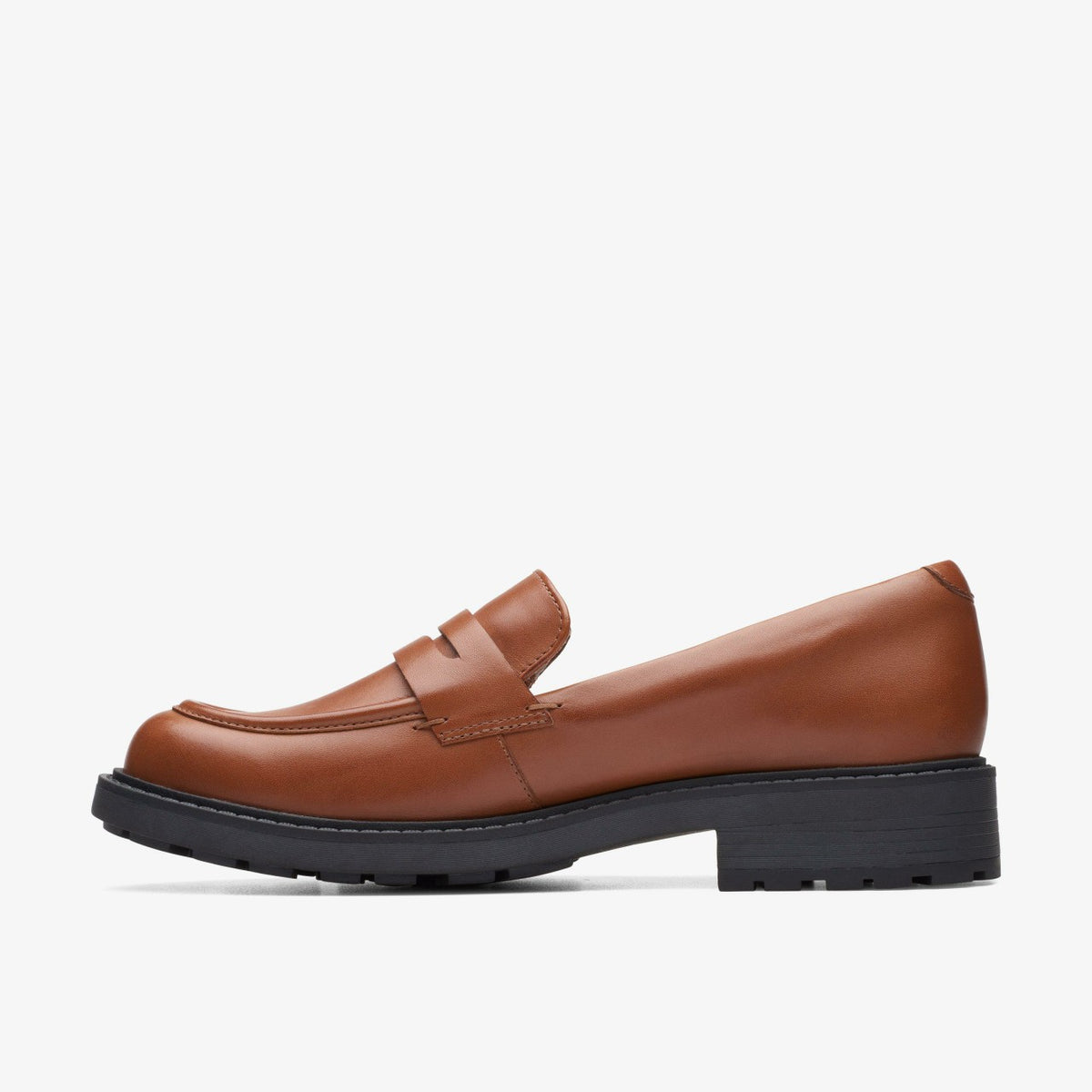 Clarks Customer Favorite / Orinoco 2 Penny Loafer Dark Tan Leather