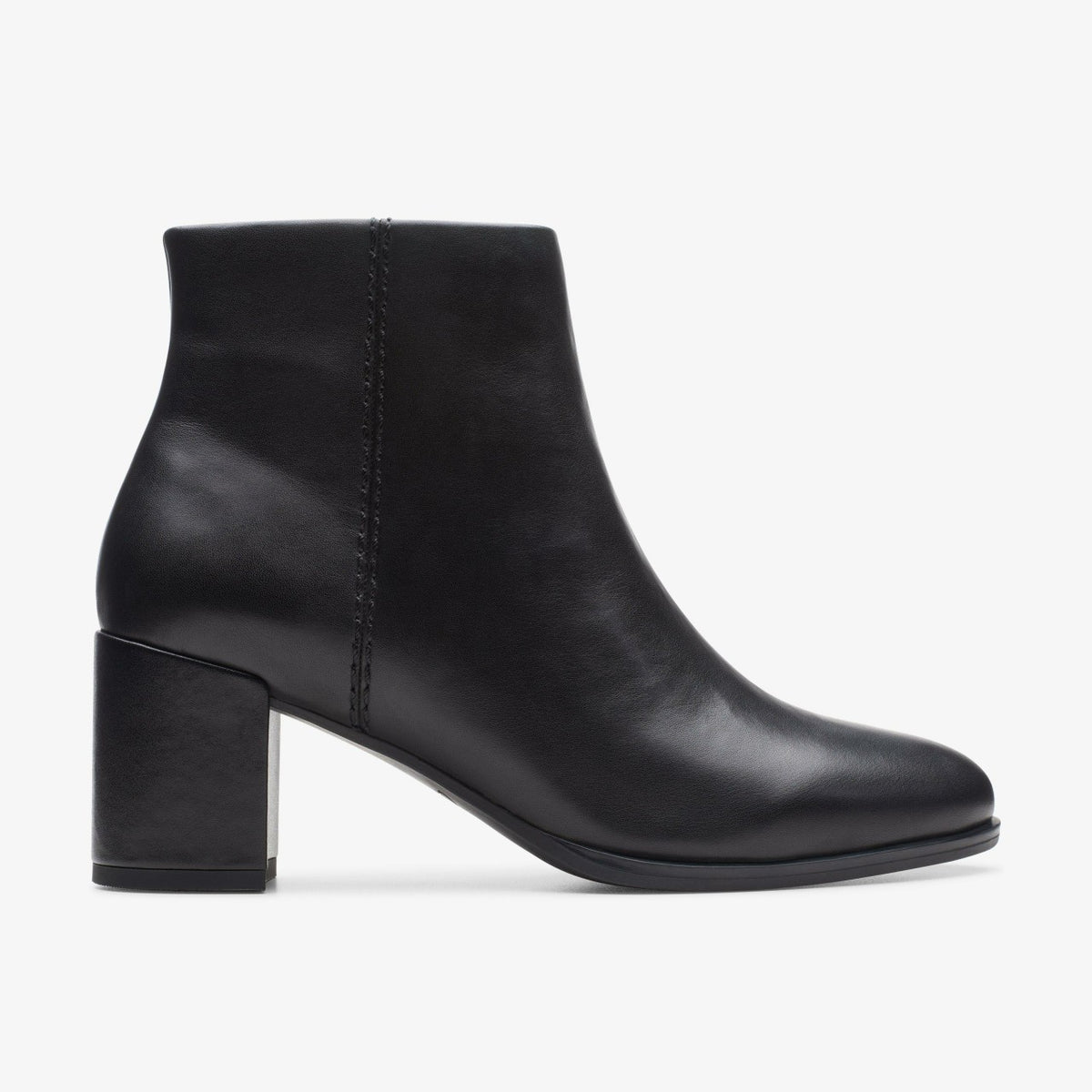 Clarks Trusted / Freva 55 Zip Ankle Boot Black Leather