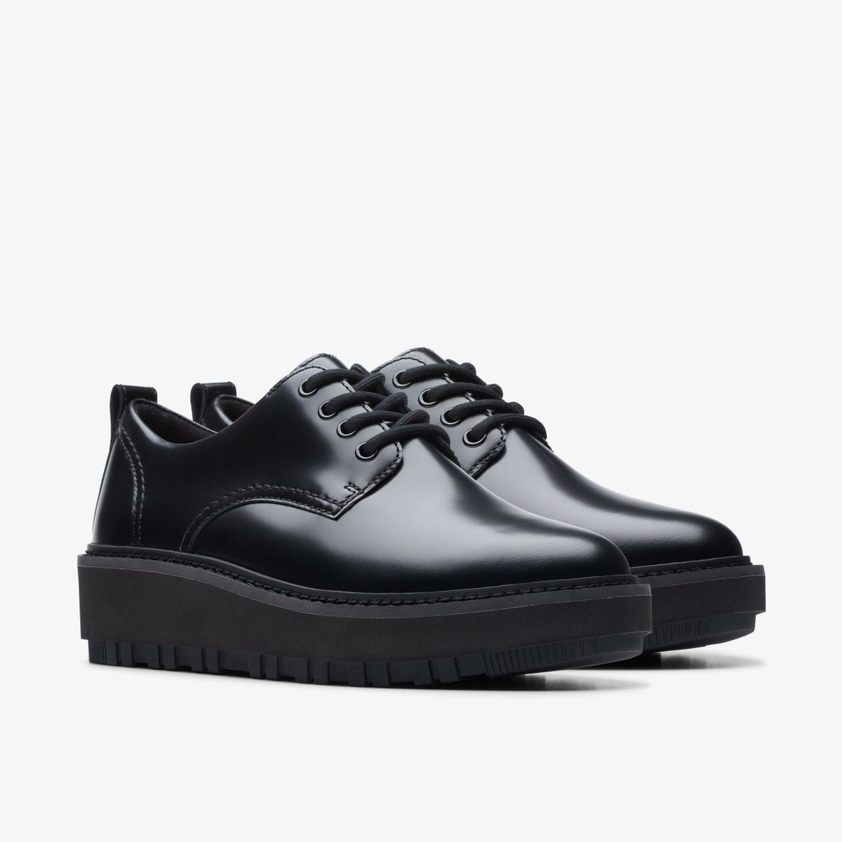 Clarks Recommended / Orianna W Derby Black Leather