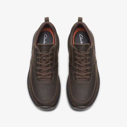 Clarks Top Pick / Clarks Pro Lace Dark Brown Tumbled