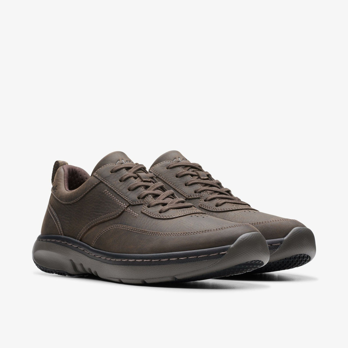 Clarks Top Pick / Clarks Pro Lace Dark Brown Tumbled