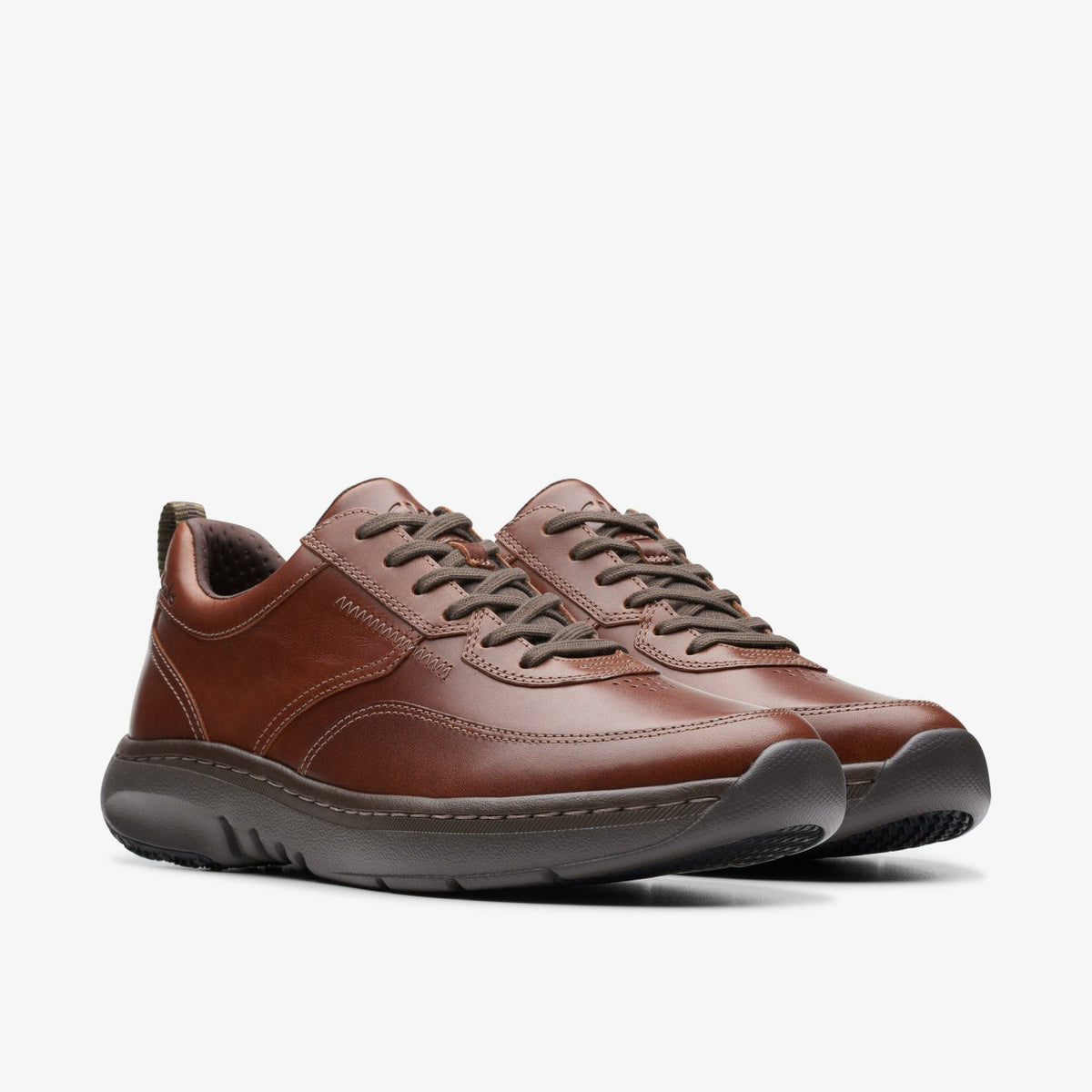 Clarks Great Value / Clarks Pro Lace Dark Tan Leather