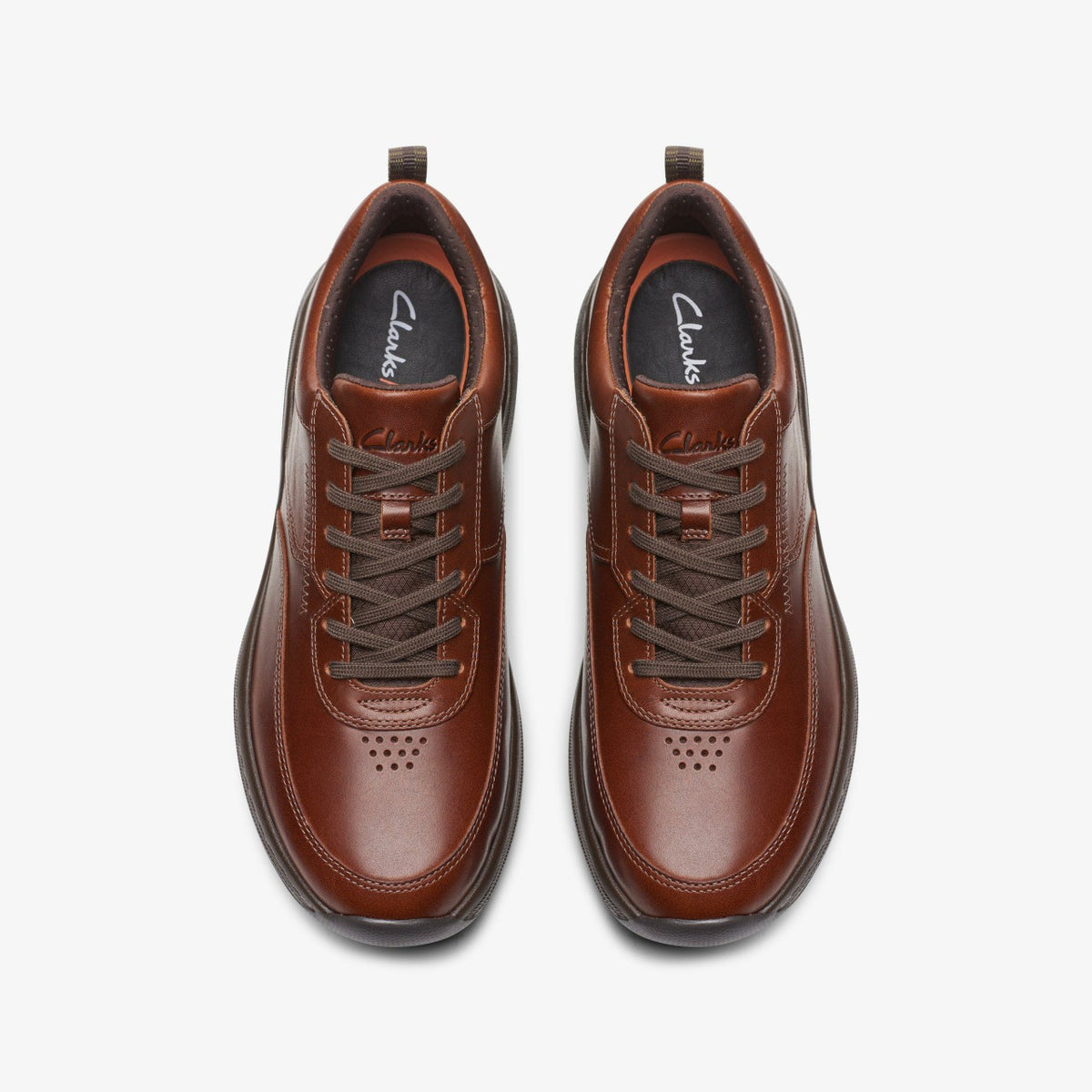 Clarks Great Value / Clarks Pro Lace Dark Tan Leather