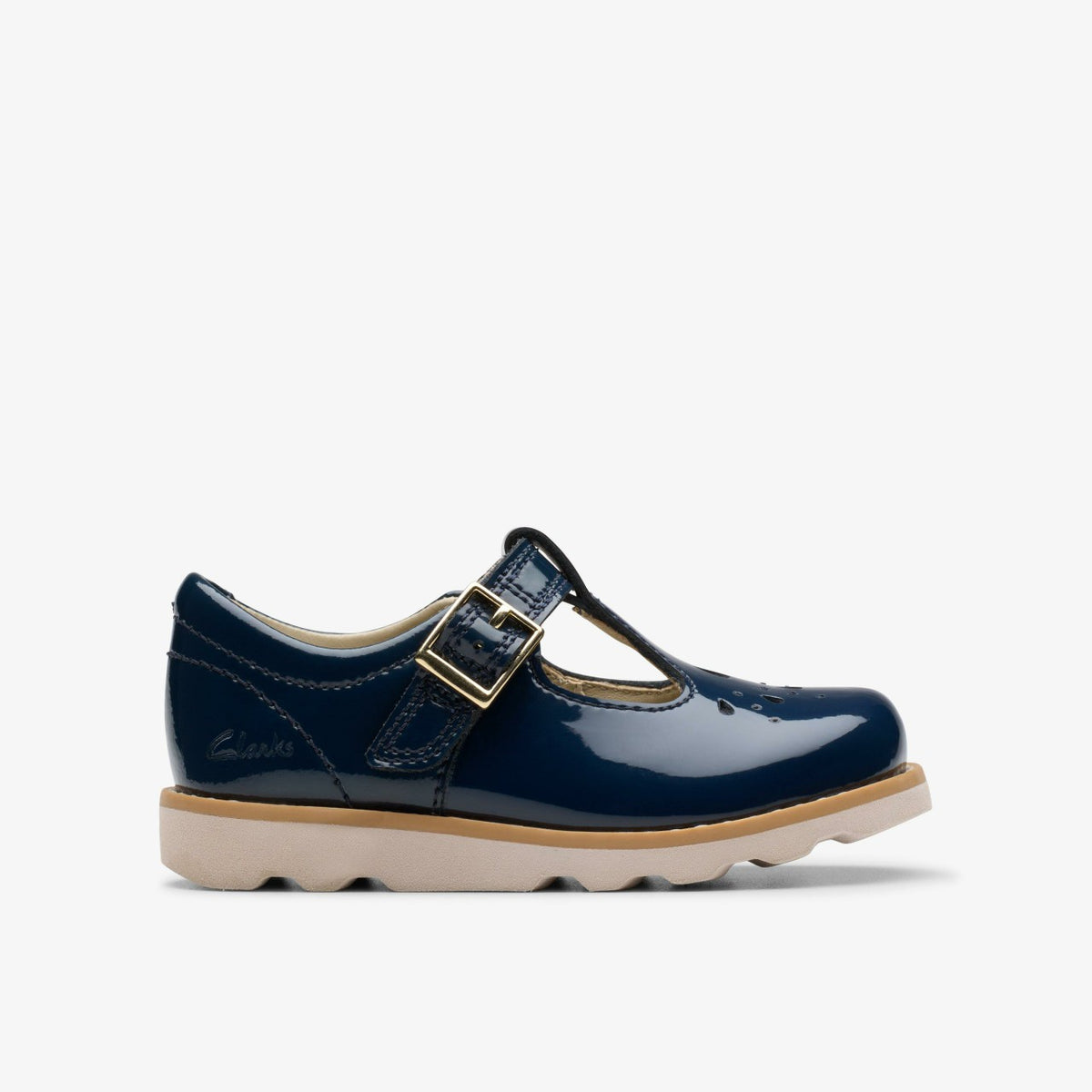 Clarks Trending / Crown Print Toddler Navy Patent