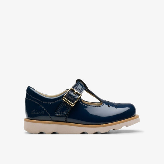 Clarks Trending / Crown Print Toddler Navy Patent