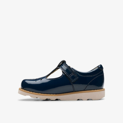 Clarks Trending / Crown Print Toddler Navy Patent