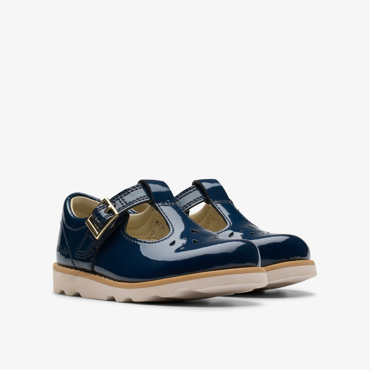 Clarks Trending / Crown Print Toddler Navy Patent