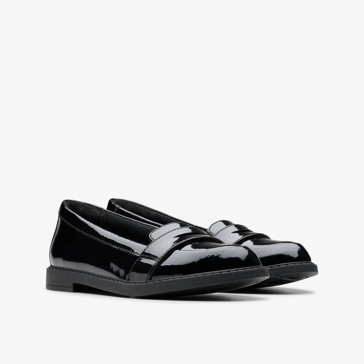 Clarks Discount / Scala Loafer Kid Black Patent