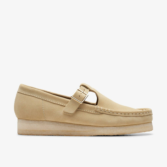Clarks Smart Buy / Wallabee T Bar Maple Suede