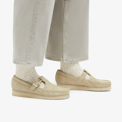 Clarks Smart Buy / Wallabee T Bar Maple Suede
