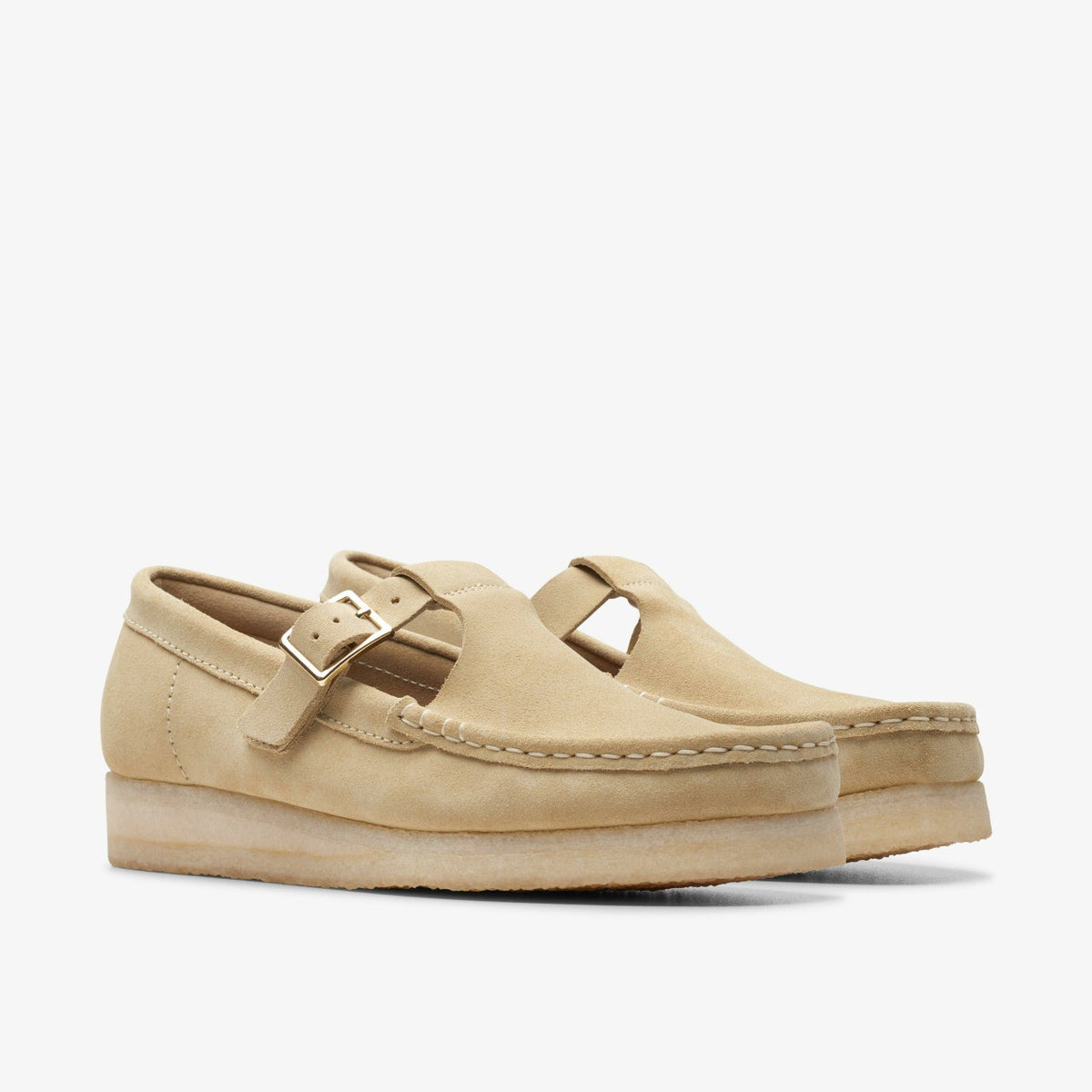 Clarks Smart Buy / Wallabee T Bar Maple Suede