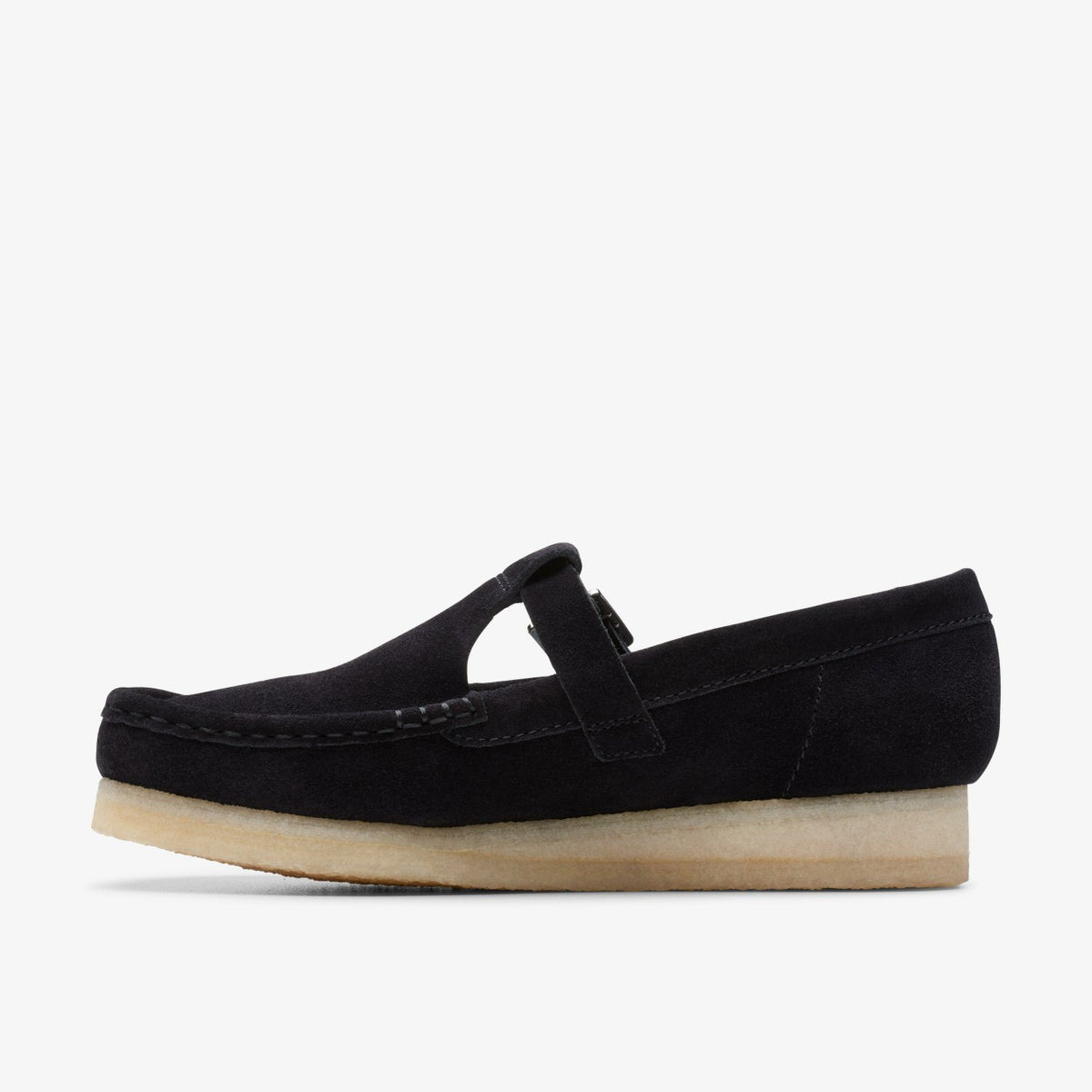 Clarks Premium / Wallabee T Bar Black Suede