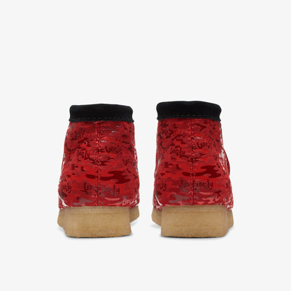 Clarks Premium / Wallabee Boot Red Camouflage