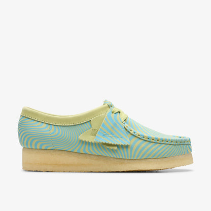 Clarks Smart Buy / Wallabee Blue/Lime Print