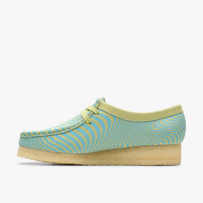 Clarks Smart Buy / Wallabee Blue/Lime Print