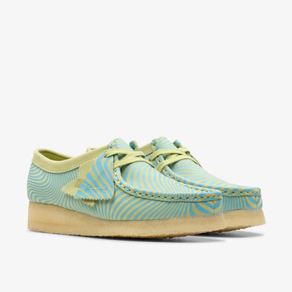 Clarks Smart Buy / Wallabee Blue/Lime Print