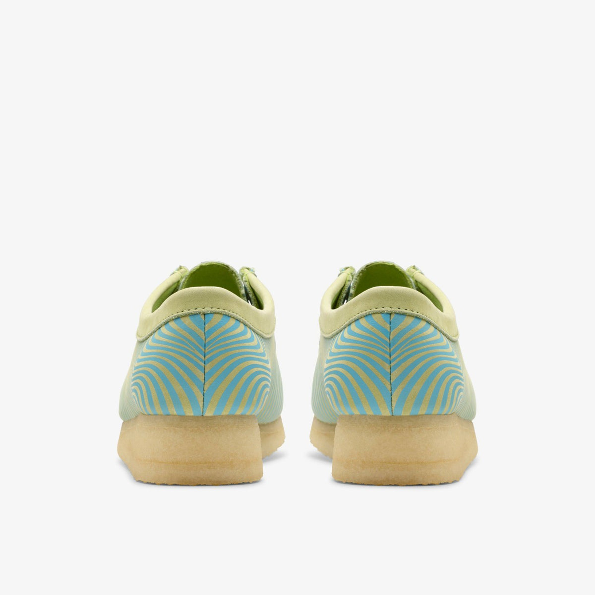 Clarks Smart Buy / Wallabee Blue/Lime Print