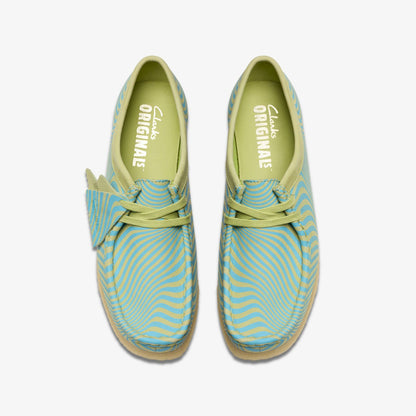 Clarks Smart Buy / Wallabee Blue/Lime Print