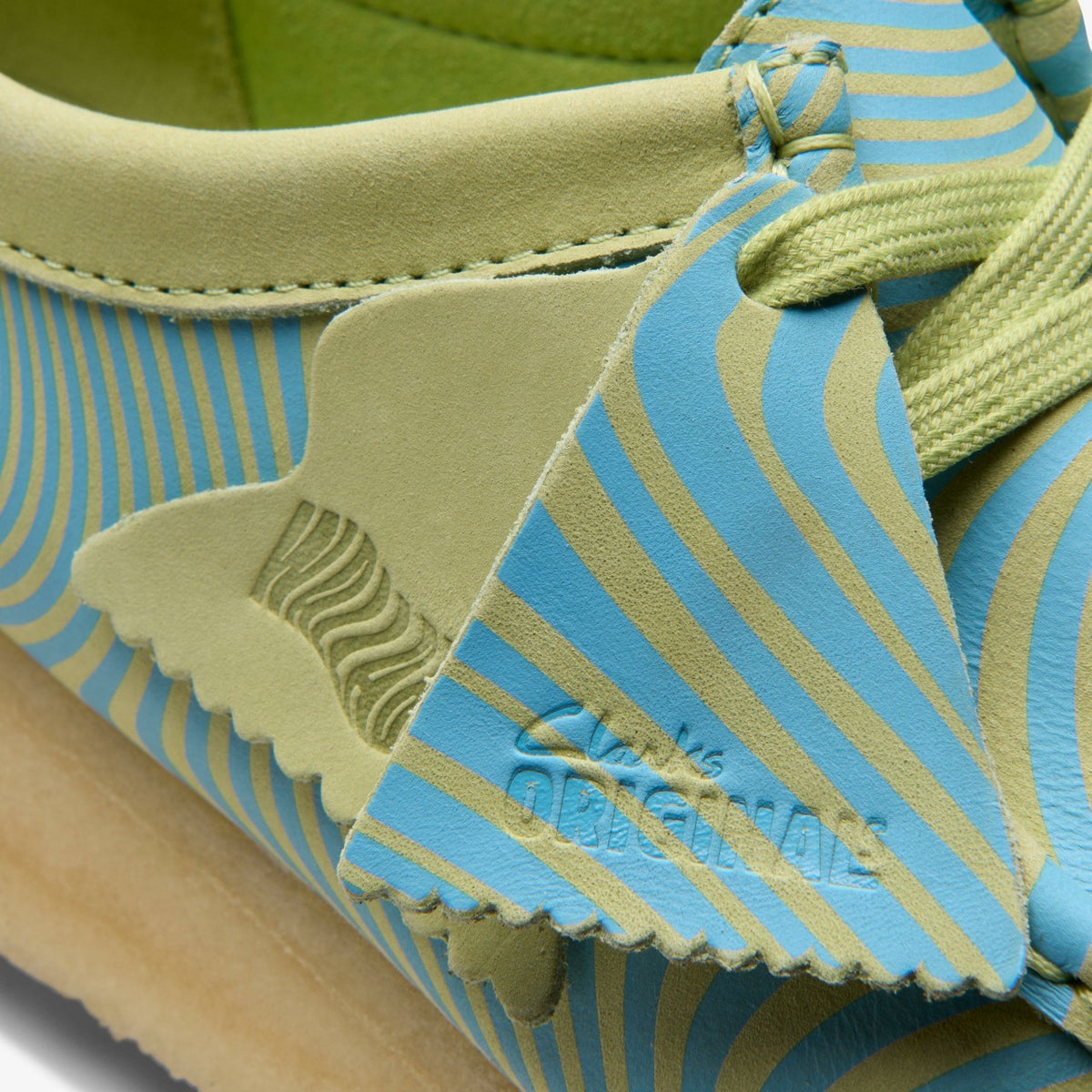 Clarks Smart Buy / Wallabee Blue/Lime Print