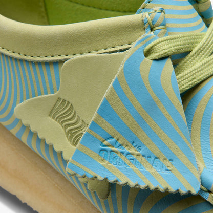 Clarks Smart Buy / Wallabee Blue/Lime Print