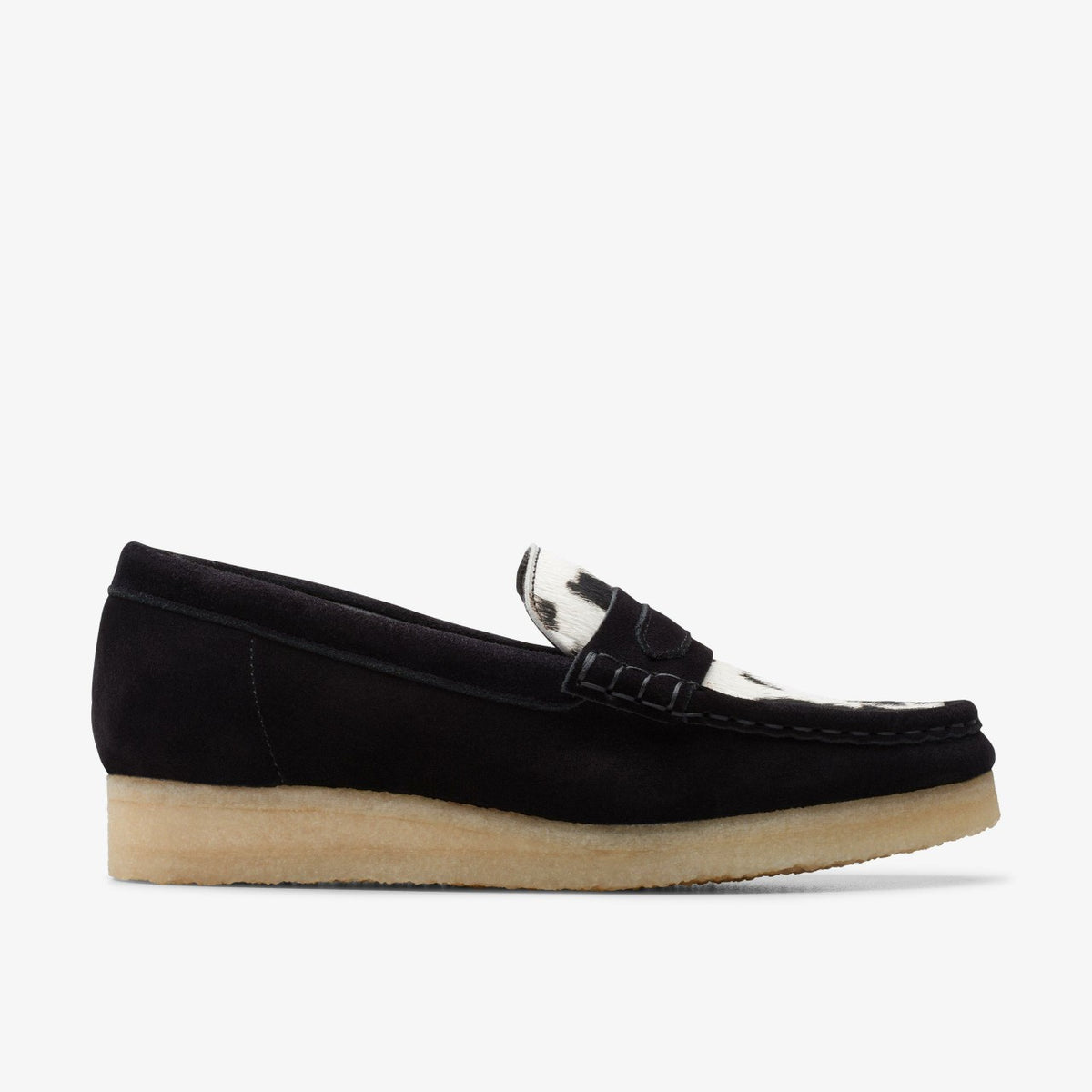 Clarks Value / Wallabee Loafer Cow Print HairOn