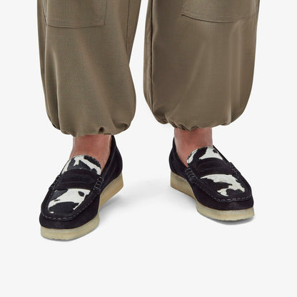 Clarks Value / Wallabee Loafer Cow Print HairOn